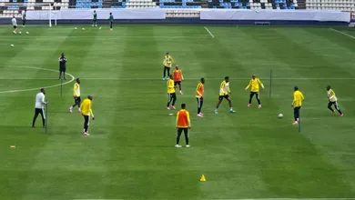 Entrenamiento de Sudáfrica en Pachuca