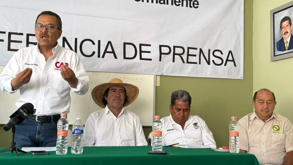 Denuncian crisis en campo de Hidalgo por fallas en plan hídrico