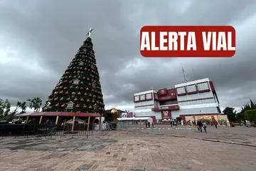 ¡Alerta Vial! Cierran calles del centro de Pachuca por encendido del árbol