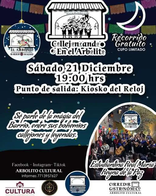 ¡Vive la magia de la Navidad en El Arbolito con su callejoneada y posada!