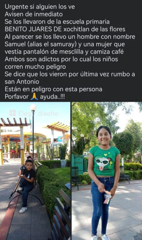 Tula: recuperan a dos niños presuntamente sustraídos por su mamá