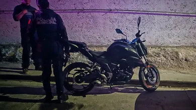 Motocicleta Italika recuperada
