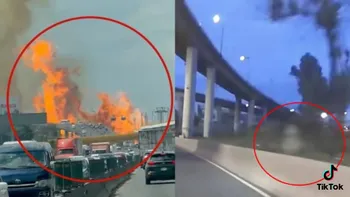 Motociclista grabó un extraño sonido en el Puente de la Concordia, lugar marcado por la explosión de una pipa en CDMX.