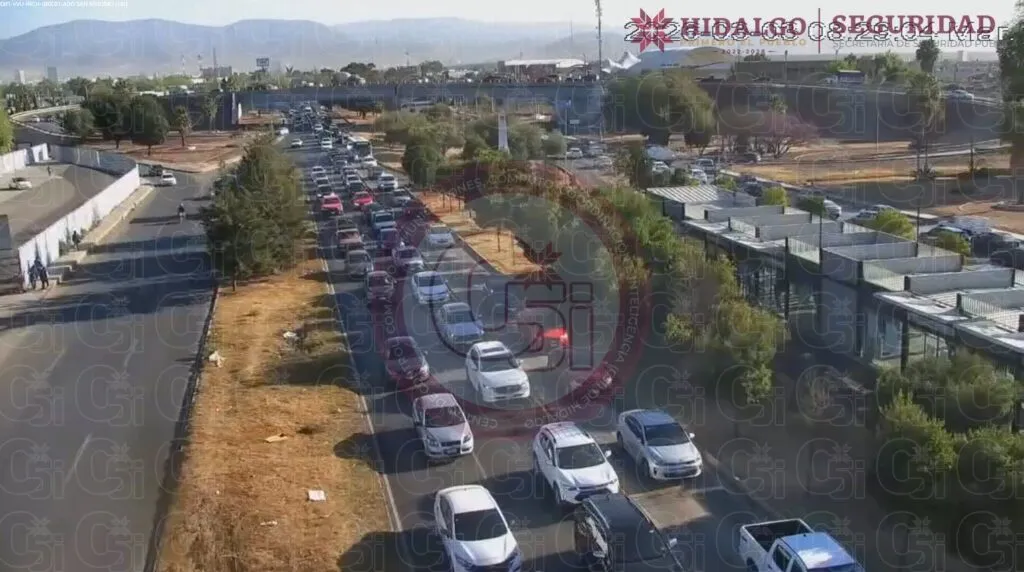 Tráfico intenso en la México-Pachuca