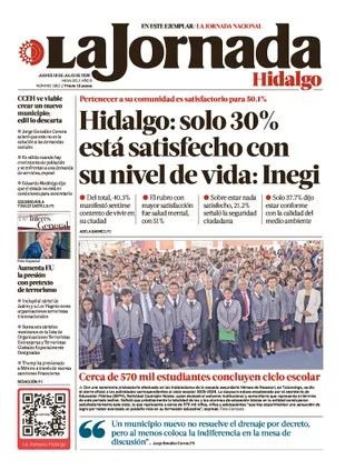 La Jornada Hidalgo | 16 de julio de 2026