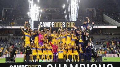 Foto de Tigres, que derrotaron al LAFC en la final de la Campeones Cup.