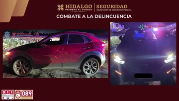 Recuperan camioneta robada tras persecución policiaca en Zempoala