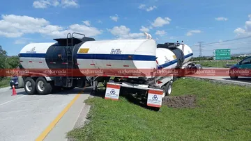 Autopista Arco Norte: derrapa tráiler en tramo Atitalaquia-Apaxco