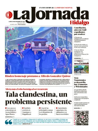La Jornada Hidalgo | 29 de diciembre de 2025