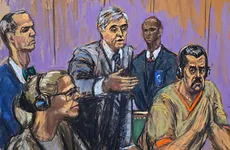 Ilustración de Nicolás Maduro en Estados Unidos