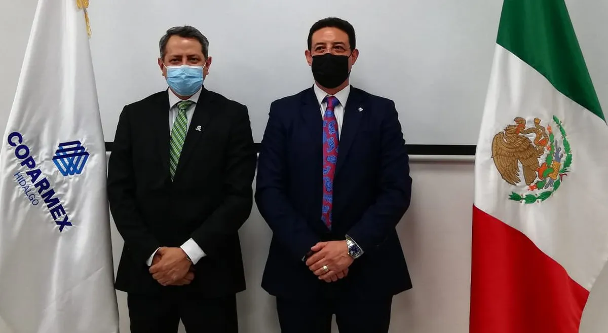 Presenta Batres Campos agenda de trabajo para Coparmex Hidalgo