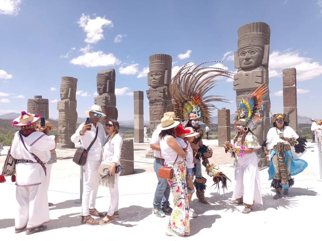Zona Arqueológica de Tula: disminuyen turistas para equinoccio de primavera
