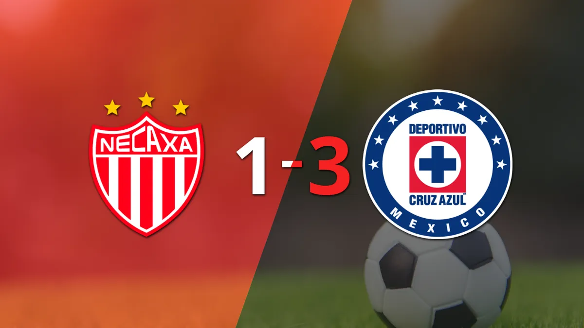 Cruz Azul dio vuelta a Necaxa y le ganó 3 a 1