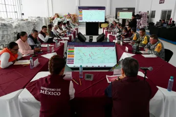 Claudia Sheinbaum y Julio Menchaca en Hidalgo