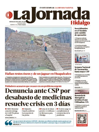 La Jornada Hidalgo | 29 de abril de 2026