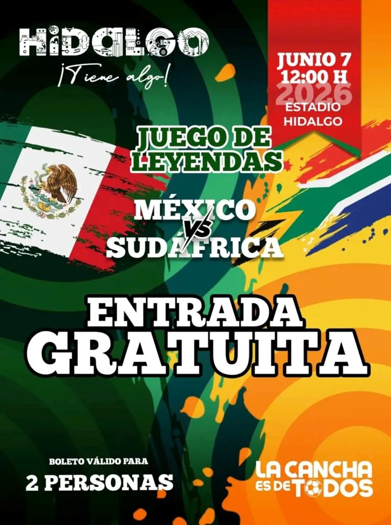 Leyendas de México y Sudáfrica jugarán en Pachuca; así puedes conseguir boletos gratis
