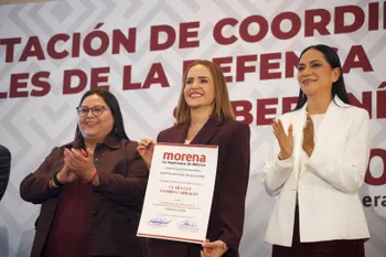 Clara Luz Flores emite mensaje tras proceso interno de Morena en Nuevo León.