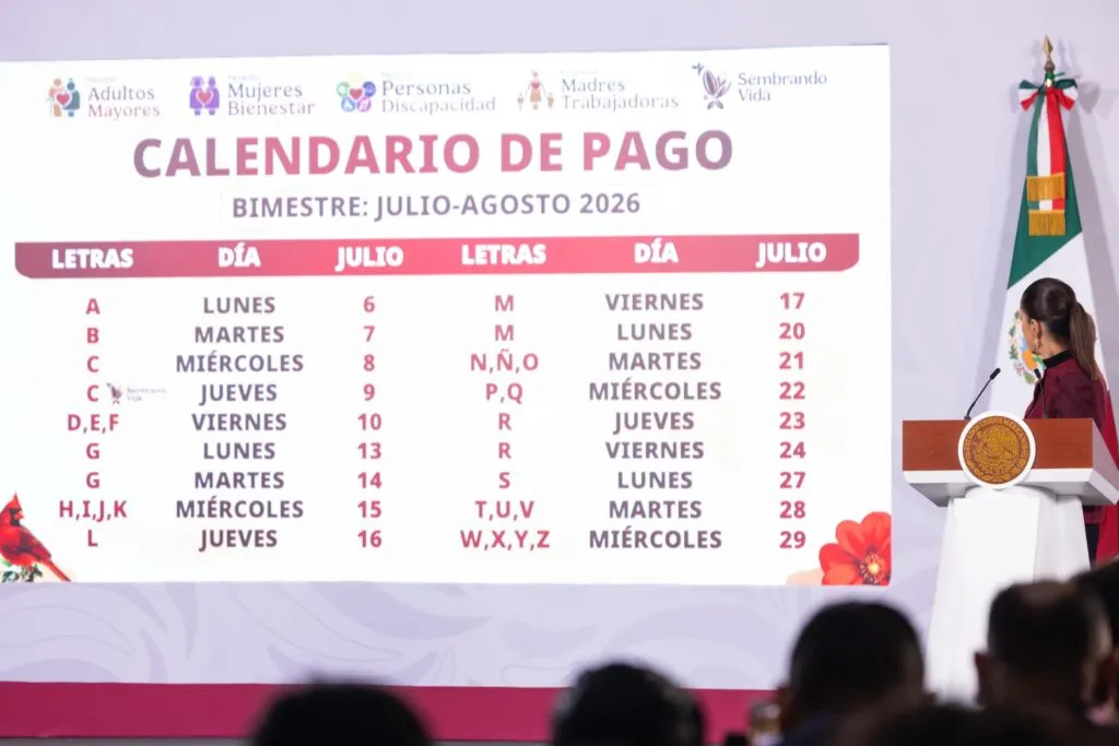 Calendario oficial de pagos Bienestar julio 2026: consulta la fecha exacta de tu depósito