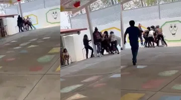 El ataque a la maestra ocurrió durante clases, ante la presencia de niños y padres de familia.