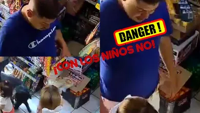 Cámaras de seguridad captaron al agresor señalado por tocar a una niña en una tienda de Guadalajara.