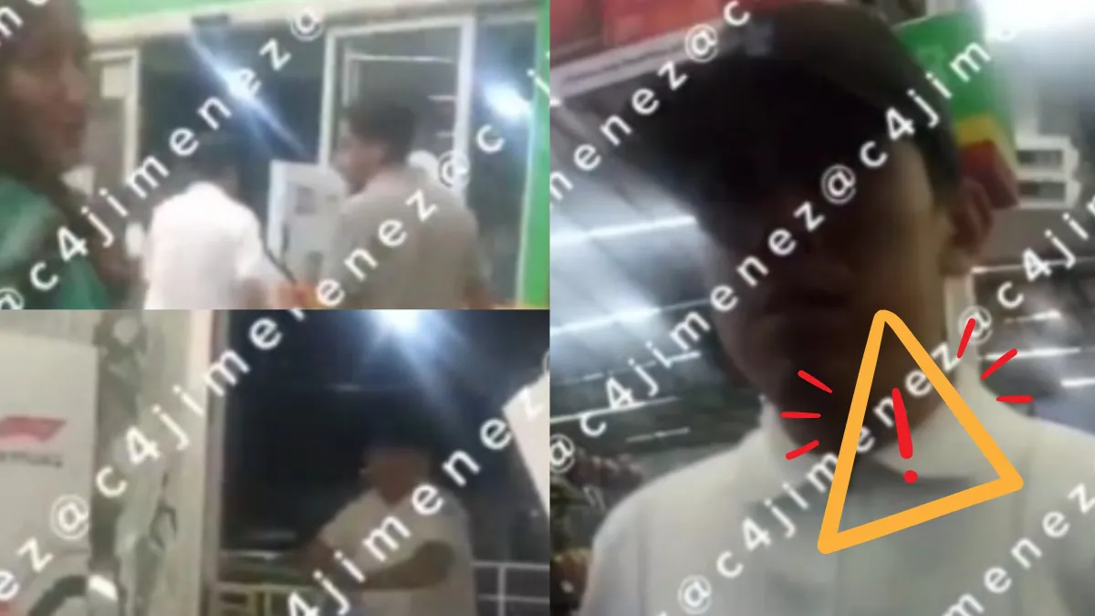 Un guardia de seguridad se hizo viral por la forma tan decidida de enfrentar a un grupo de farderos.