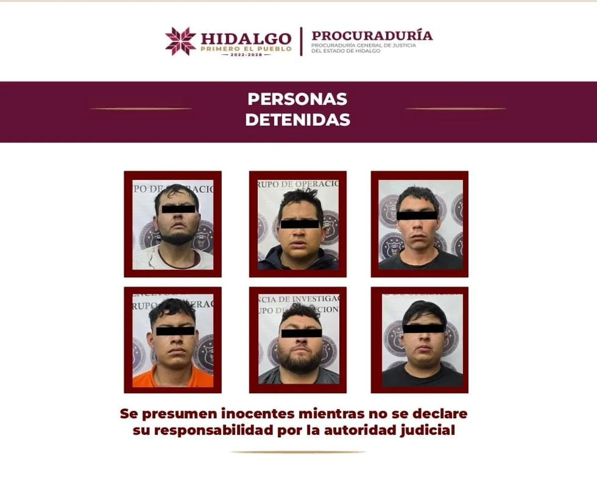 Operativo en Atitalaquia logra la detención de seis presuntos delincuentes