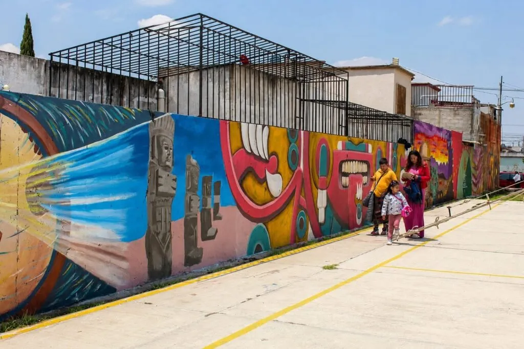 Realizan en Tizayuca el mural más grande de Hidalgo