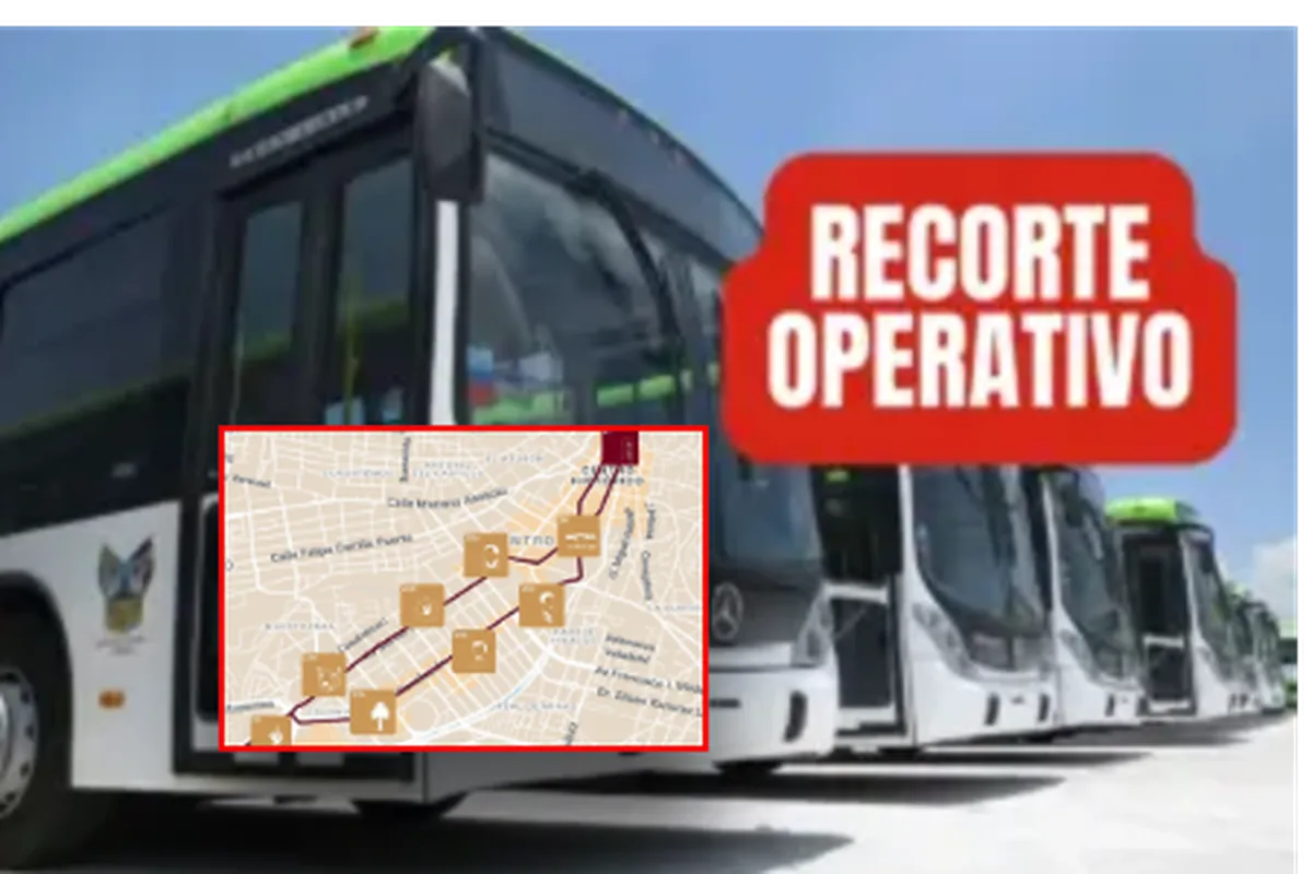 Tuzobús anuncia recorte operativo por obras