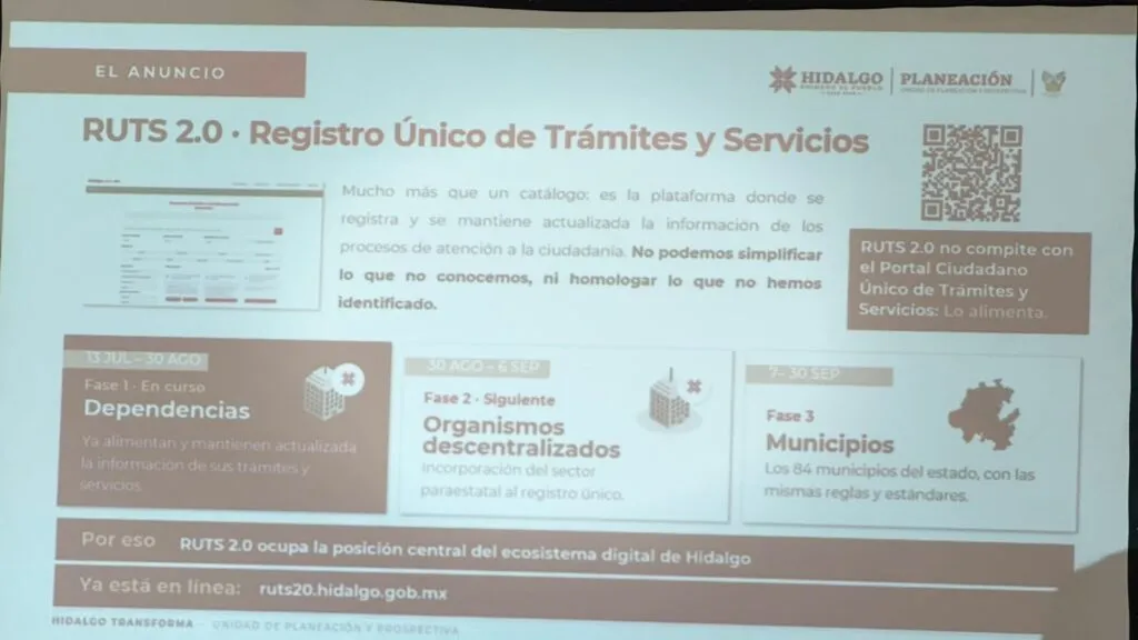 ¡Adiós a las vueltas! Hidalgo unificará trámites y servicios en RUTS 2.0, una plataforma digital