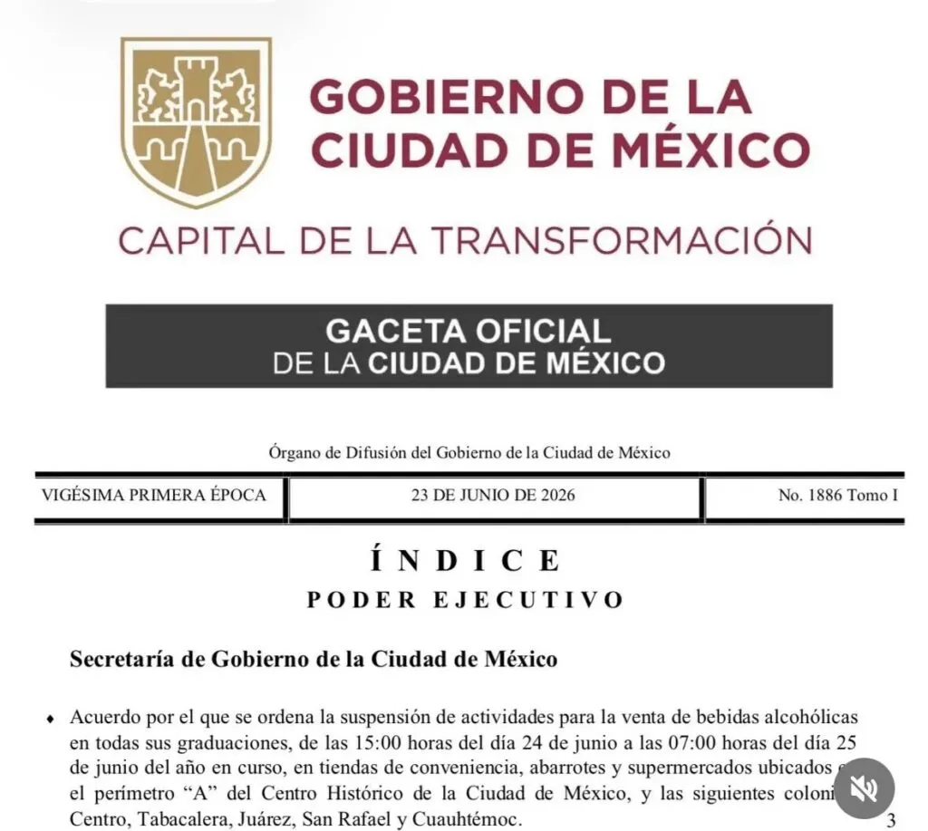 Mundial 2026 | México vs Chequia provoca Ley Seca en el Zócalo y estas zonas de la CDMX