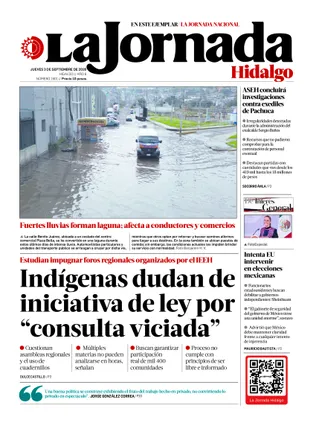 La Jornada Hidalgo | 03 de septiembre de 2026