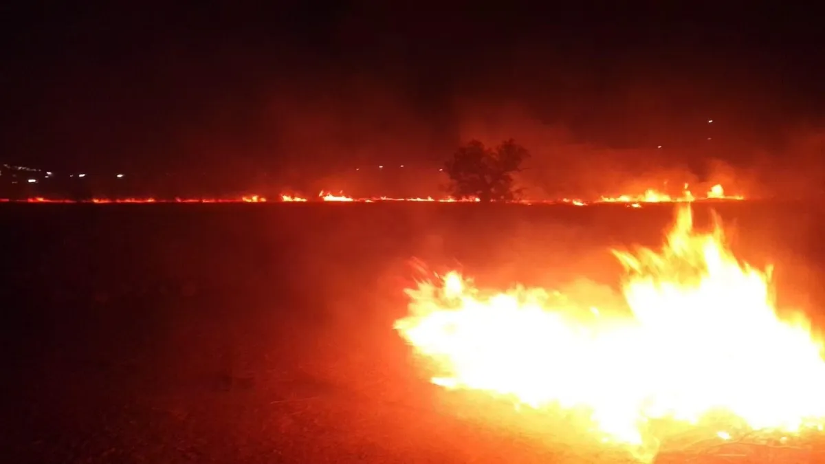 Se registra incendio sobre la carretera federal México-Pachuca
