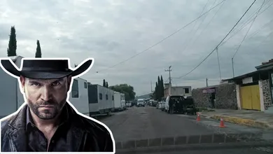 Grabación de El Señor de los Cielos en la zona de Presa del Rey.