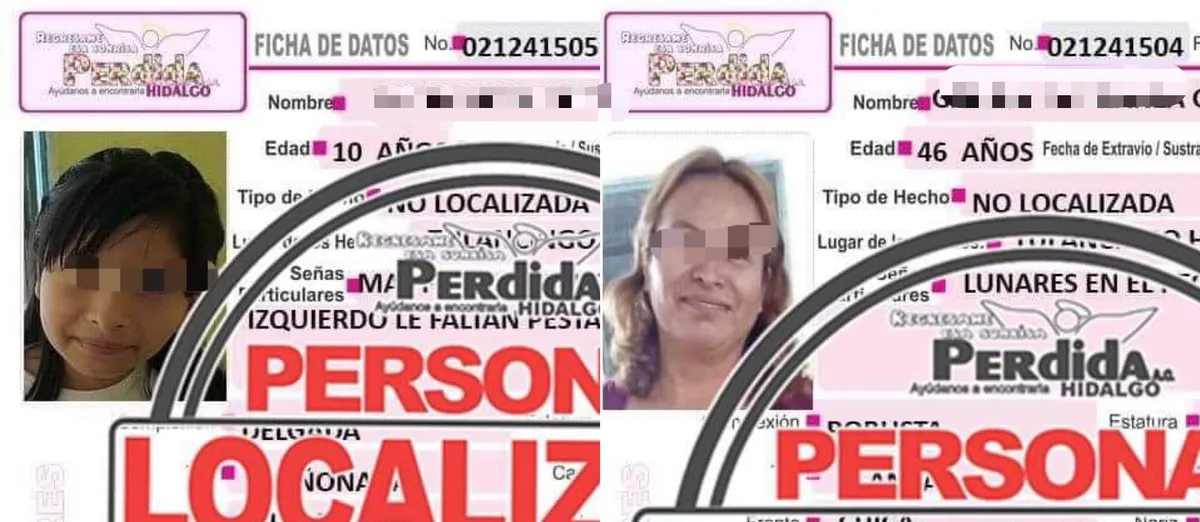 Hallan sin vida abuela y nieta desaparecidas en Tulancingo