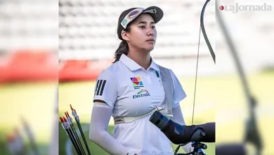 Ángela Ruiz en el Mundial Juvenil de tiro con arco.