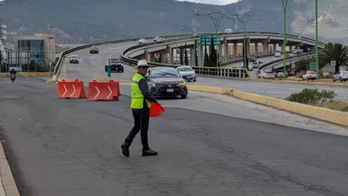 Cierre vial en el bulevar Felipe Ángeles de Pachuca
