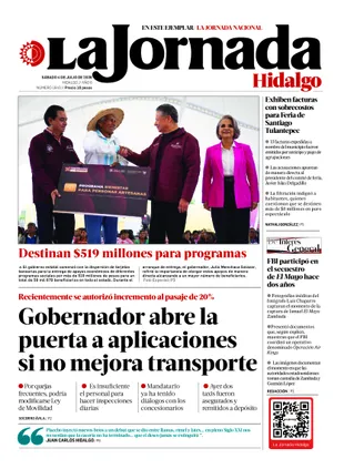 La Jornada Hidalgo | 04 de julio de 2026