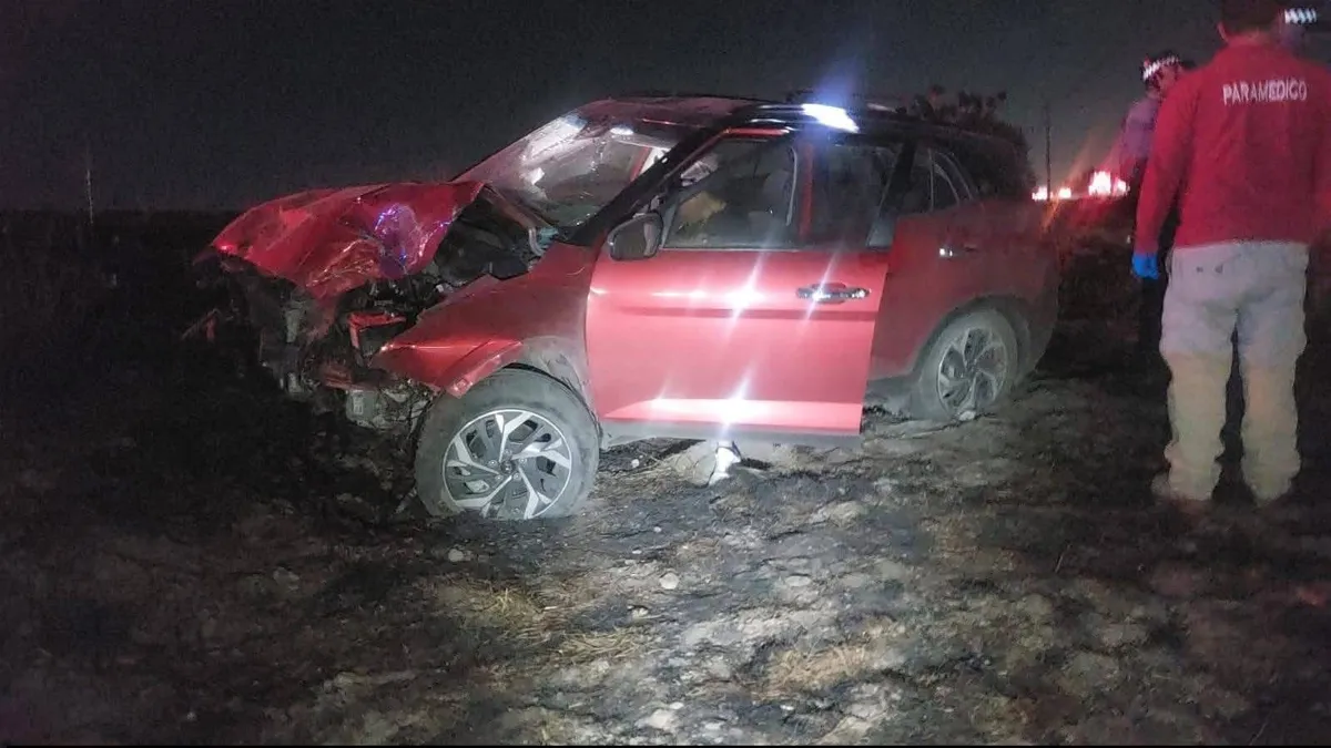 Fuerte accidente en la México–Pachuca deja dos lesionados