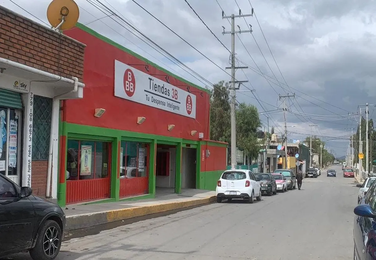 Sujetos roban una tienda 3B en Tizayuca