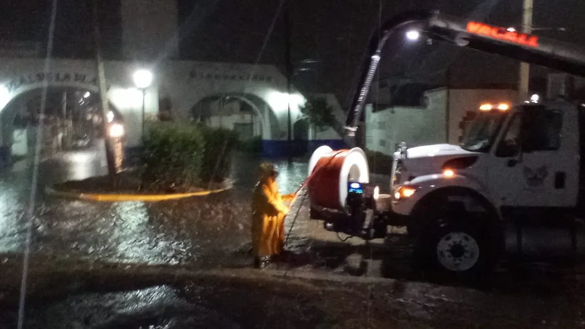 Lluvia causa estragos sobre Pachuca
