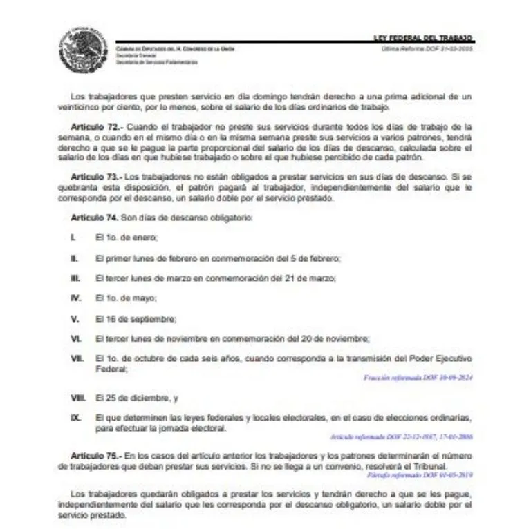 Megapuente 2026 para estudiantes y ¿pago triple para trabajadores? Esto es lo que dice la Ley Federal del Trabajo