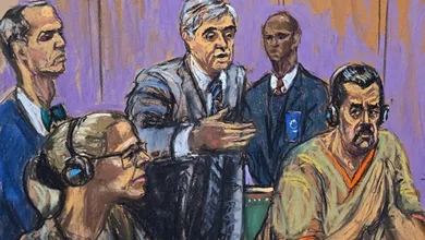 Ilustración de Nicolás Maduro en Estados Unidos