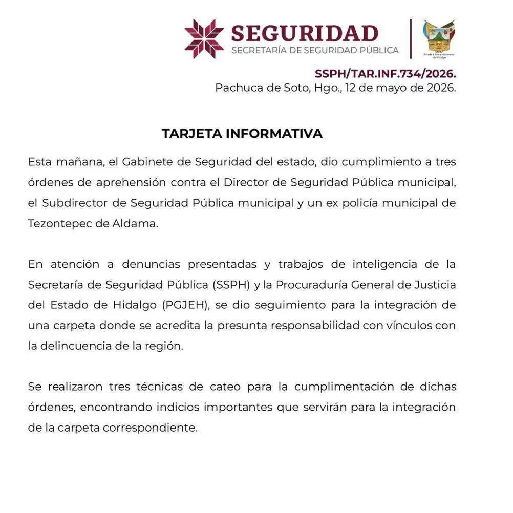 ¿No sabía? Alcaldesa de Tezontepec de Aldama rompe el silencio tras las detenciones