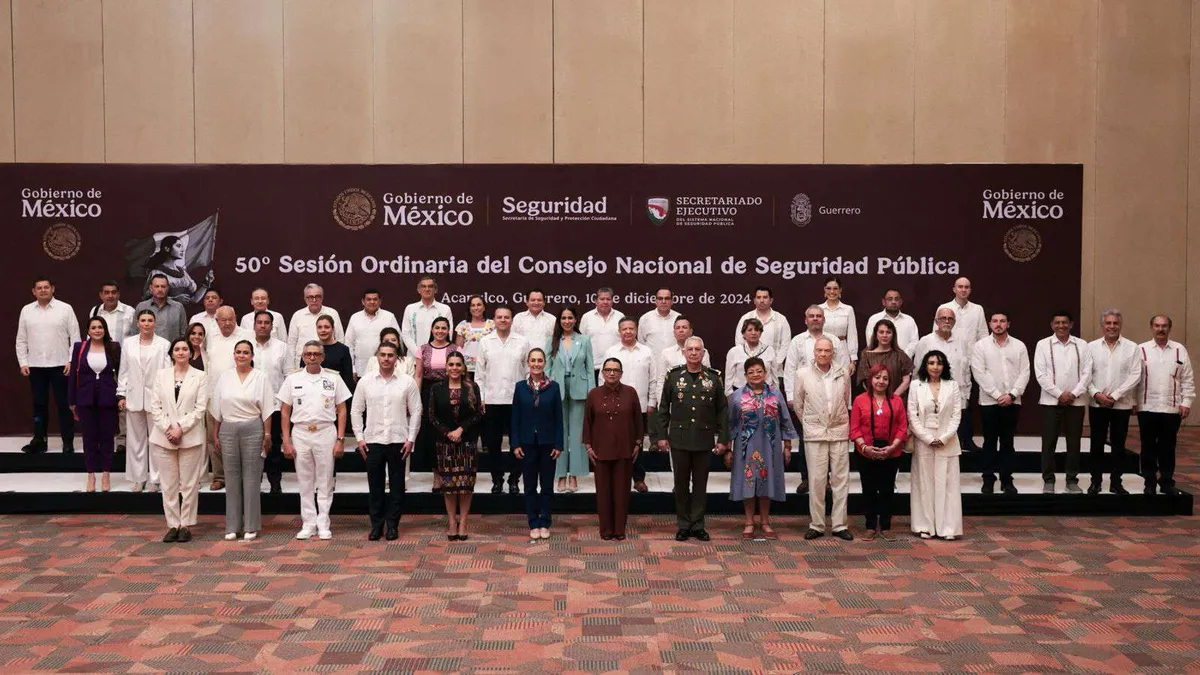 Sheinbaum llama a gobernadores a trabajar en coordinación a favor de la seguridad