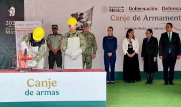 Sheinbaum y Segob resaltan avance del programa de desarme con más de 11 mil armas retiradas de circulación