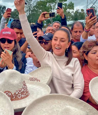 Sheinbaum visita Hidalgo por octava vez