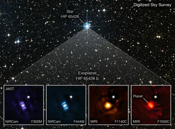 Capta el telescopio ‘James Webb’ su primer exoplaneta