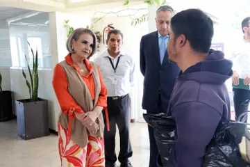 Rebeca Aladro, titular del Poder Judicial de Hidalgo supervisa los juzgados en Ixmiquilpan