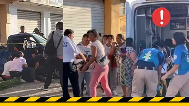 Vecinos hacen coperacha para pagar ambulancia y ayudar a heridos tras accidente en el Bulevar Minero de Pachuca.