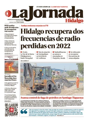 La Jornada Hidalgo | 18 de marzo de 2026